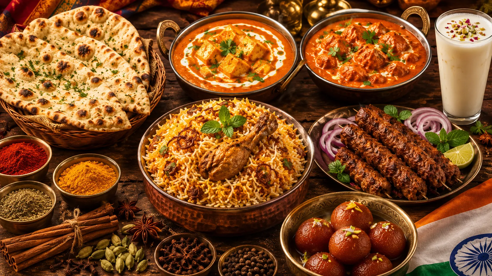 East Indian curries, dal, tandoori naan and basmati rice at Charisma Of India, Indian restaurant in Winnipeg, MB